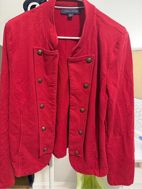 Tommy Hilfiger Jackets & Blazers - Tommy Hilfiger Red Military-Inspired Blazer